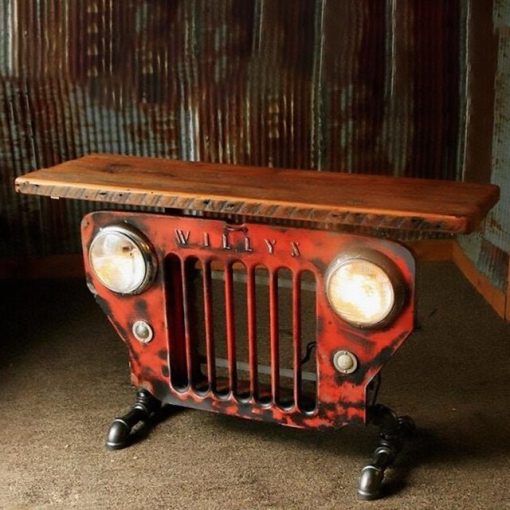 Steampunk Industrial / Automotive / Table Sofa Hallway / White / Table Model