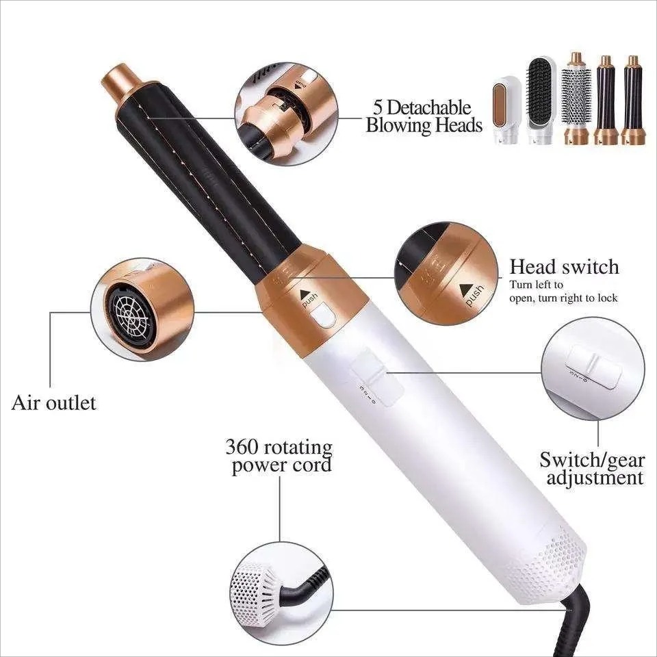 5 In 1 Airwrap Styler – Hair Styling Tool For Multiple Hair Types And Styles