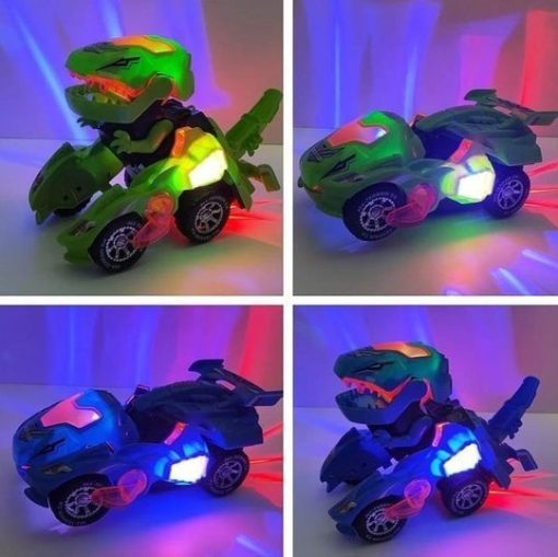 Mother'S Day Gift Led Dinosaur Transformation Car Toy