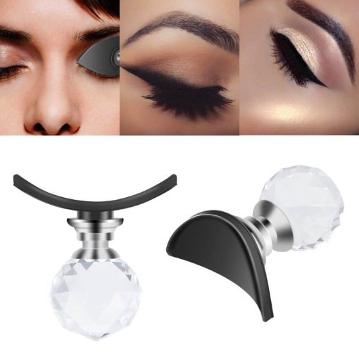 Cut Crease Eyeshadow Stamp Easy Instant Eye Shadow Powder Applicator With Crystal Handle