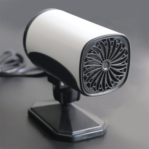 12V 24V Car Heater 150W 2 In 1 Portable Car Fan Heating And Cooling 360 Degree Rotating Defroster Defogger Winter Heating Fan