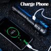 199999Lm White Laser Ultra Powerful Flashlight Type-C Charging Telescopic Zoom 2000M Rechargeable Torch Tactical Flashlight