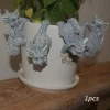 1Pc Resin Dinosaurs Figurines Hanging Cup Model Dragon Accessories Weatherproof Flower Pot Decoration For Home Office