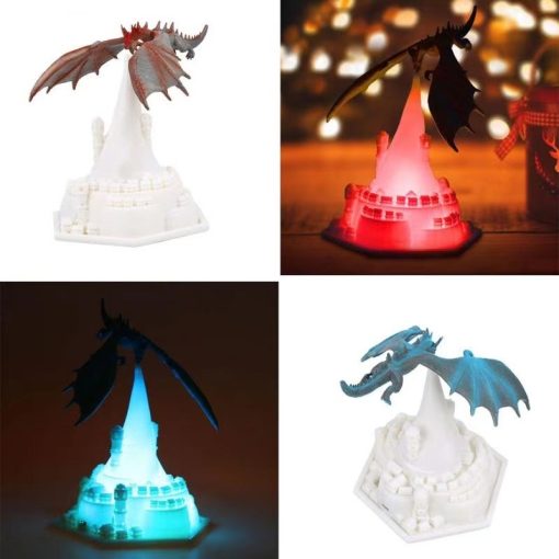 3D Art Charizard Night Light Led Lamps Kid Toy Gift Dynamic Balance Fire Dragon Ice Dragon Breathing Slow Change Home Decoration