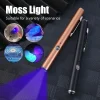 Aluminum Alloy Led Flashlight Mirror Uv Violet Usb 365Nm Torch Fungus Checker Detection Mini Pocket Lamp Marker Cat Dog Moss