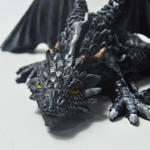 Big Squatting Dragon Gothic Dragon Biplane Noble Dragons Simulation Flying Dragons Resin Crafts Garden Decor Figurine Sculptures