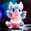 Creative Cute Baby Dragon Sculpture Dinosaur Doll Decoration Adorable Dragon Resin Statue Home Decoration Ornaments For Girls