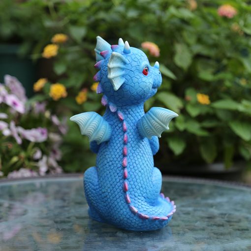 Cute Funny Dinosaur Resin Statue Dragon Sculpture Kid'S Room Desk Ornament Home Shop Garden Decor Party Decoration Dropshipping