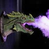 Dragon Legends Prop 3D Wall Mounted Smoked Led Dragon Head With Decor Statue Dinosaur Hanging Wall Light Art Sculpture Wall Z8T7