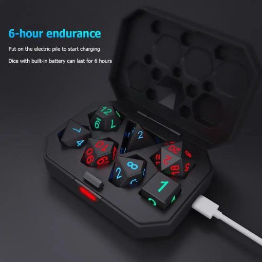 Electronic Luminous Led Dnd Dice Set