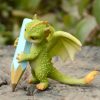 Everyday Collection Resin Simulation Magic Animal Dragon Dinosaur Miniature Fairy Garden Terrarium Bonsai Decor Dragon Figurine