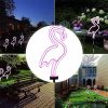 Led Bird Lamp Flamingo Neon Pile Solar Power Light Outdoor Fence Light Courtyard Garden Solar Led Lamp Waterproof Outside Decor