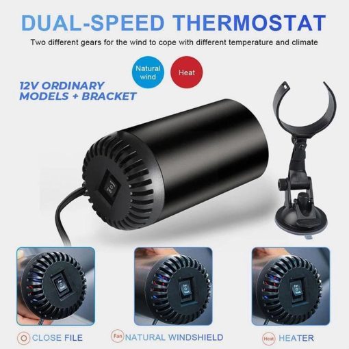 Portable Fast Car Heater 12V Demister Vehicle Heater Fan Mini Car Windshield Defogger For Car Interior Air Heater J1V0