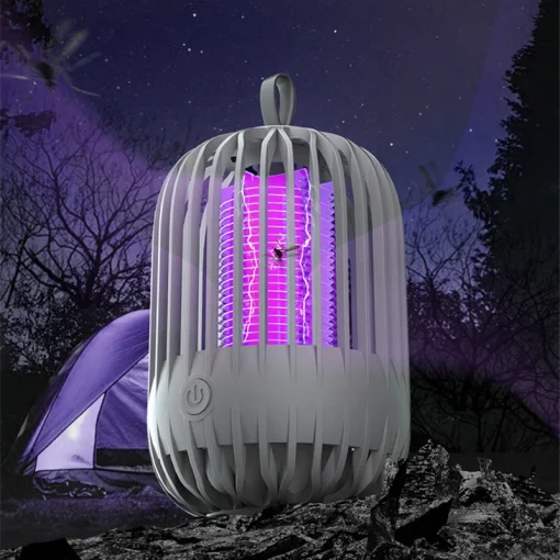 Usb Charging Portable Bird Cage Electric Shock Mosquito Lamp Household Outdoor Night Lamp Mosquito Repellent Electric Mosquito