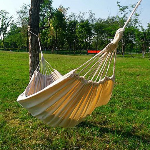 1 Set Practical Sleeping Hammock Detailed Camping Hammock Comfortable Single Double Person Hanging Hammock Rest