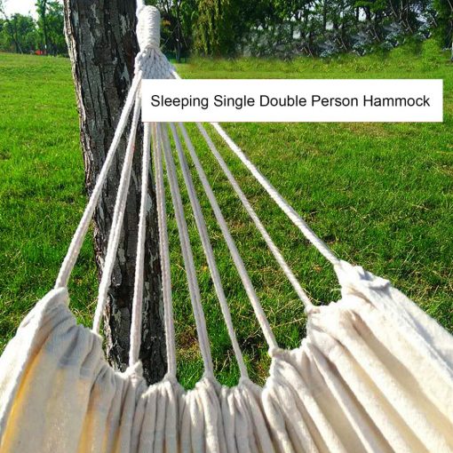 1 Set Practical Sleeping Hammock Detailed Camping Hammock Comfortable Single Double Person Hanging Hammock Rest