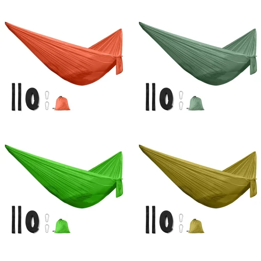 245X90Cm Outdoor Camping Parachute Sleeping Hammock Garden Swing Hanging Sleeping Bed Backpacking Travel Equipment