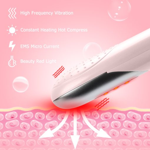 4 In 1 Ems Electric Eye Massager Led Photon Therapy Compress Vibration Eye Massage Anti Dark Circle Wrinkles Beauty Device