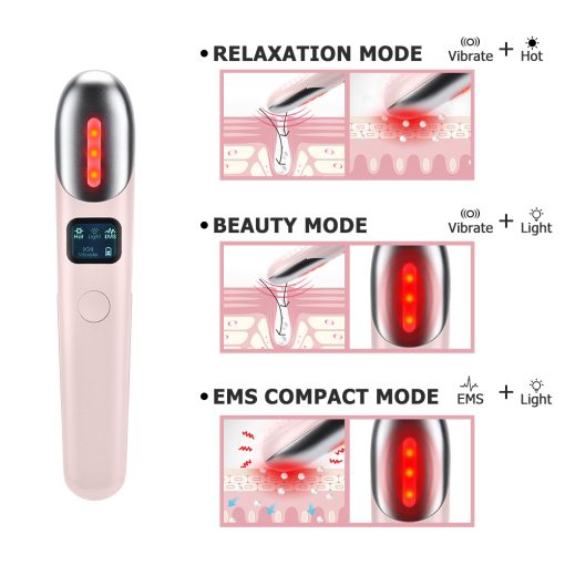 4 In 1 Ems Electric Eye Massager Led Photon Therapy Compress Vibration Eye Massage Anti Dark Circle Wrinkles Beauty Device