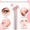 4 In 1 Ems Microcurrent Eye Massager Red Light Sonic Vibration Eye Skin Anti Aging Face Tighten Compress Remove Dark Circles