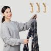 4Pcs Set Wooden Hooks Fishhook Shape Coat Hooks Wear-Resistant Bathroom Wall Storage Rack Sturdy Hook Sundries Wall Hanging