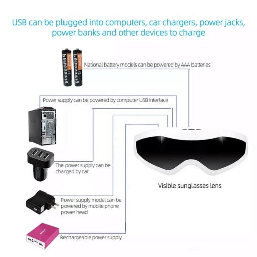 9 Modes Vibration Eye Massager Relieve Fatigue And Dark Circles Magnetic Acupuncture Eye Care Tool Magnetic Therapy Eye Massager