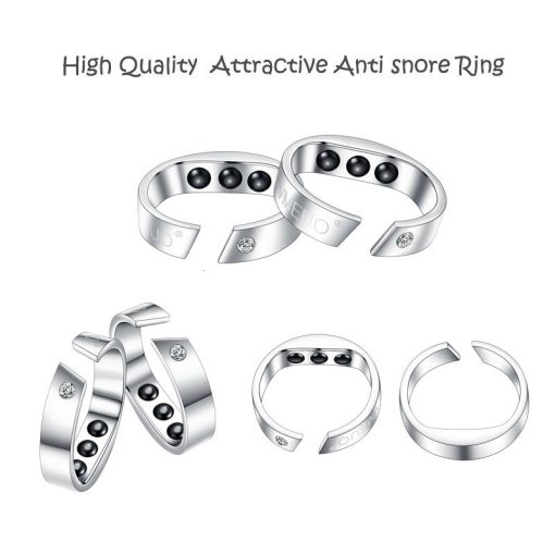 Anti Snore Sleep Ring Magnetic Therapy Acupressure Treatment Against Snoring Device Snore Stop Stopper Finger Ring Sleeping Aid