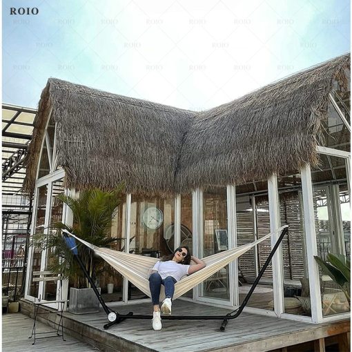 Camping Hammock 1-2 People Travel Beach Portable Rest Hanging Bed Chair Furniture Home Garden Pool Swing Outdoor Hammock