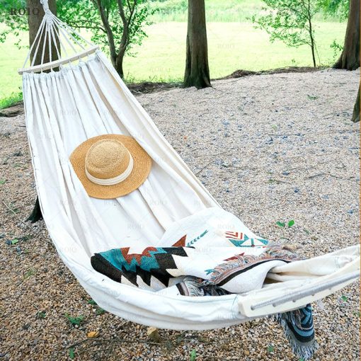 Camping Hammock 1-2 People Travel Beach Portable Rest Hanging Bed Chair Furniture Home Garden Pool Swing Outdoor Hammock