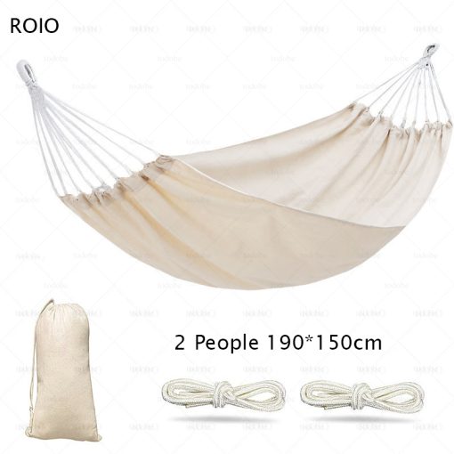 Camping Hammock 1-2 People Travel Beach Portable Rest Hanging Bed Chair Furniture Home Garden Pool Swing Outdoor Hammock