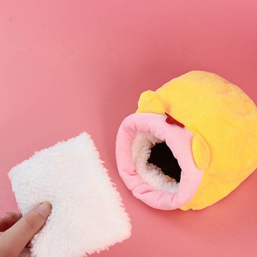 Cute Hamster Cotton House Soft Plush Sleeping Bag Small Animal Nest Guinea Pig Breathable Warm Rooms Hamster Accessories