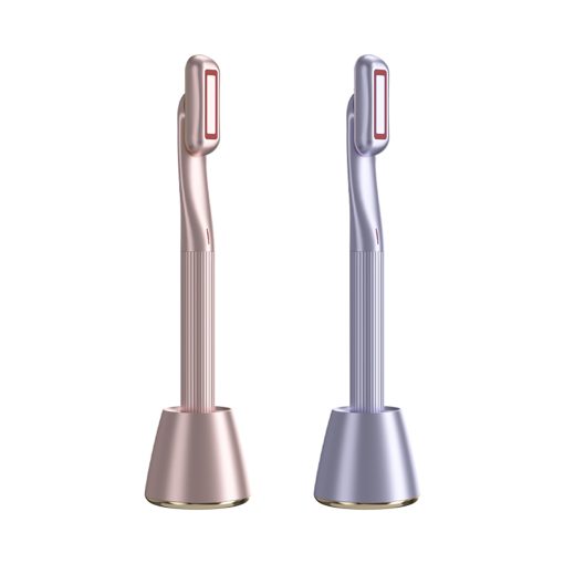 Ems Micro-Current Eye Massager Vibration 360°Rotating Red Light Therapy Skin Rejuvenation Compress Anti-Aging Beauty Device