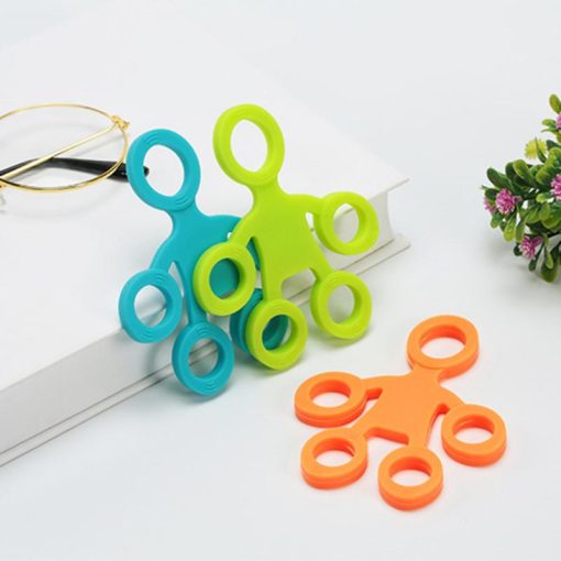 Hand Puller Finger Resistance Bands Exercisers Stretcher Rehabilitation Training Pull Ring Hand Expander Grip 3 Levels 7