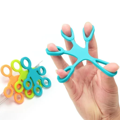 Hand Puller Finger Resistance Bands Exercisers Stretcher Rehabilitation Training Pull Ring Hand Expander Grip 3 Levels 7