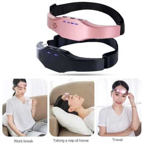 Head Massager Electric Anti Stress Brain Sleeping Aid Therapy Health Care Sleep Insomnia Helper Stress Relax Headache