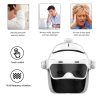 Head And Eye Two-In-One Massager, Air Pressure Vibration Therapy To Promote Sleep, Infrared Music Massage Helmet