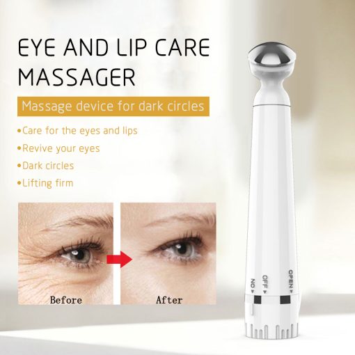 Mini Electric Vibration Portable Eye Massager Anti-Ageing Wrinkle Dark Circle Pen Removal Rejuvenation Beauty Care Makup Tool