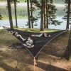 Multi Person Portable Camping Triangle Hammock Aerial Outdoor Tourist Hunting Backyard Garden Terrace Yard Patio Swing Bed