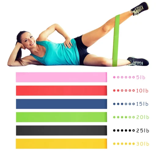 Resistance Band Fitness Loop Yoga Pilates Exercise Physiotherapy Gym Training Athletic Rubber Workout Elastic Crossfit Equipment