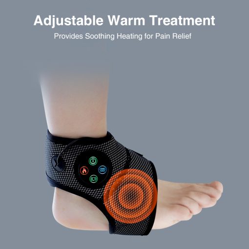 Smart Ankle Massage Compression Air Ankle Brace Foot Massage Electric Vibration Compress Heating Brace Ankle Massage