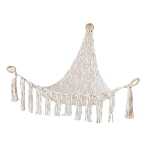 Toy Hammock Hanging Macrame Stuff Organizer Corner Plush Toys Net For Bedroom Household Hanging Macrame Stuff Animals Organizer