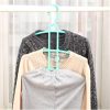 Wbbooming Plastic Fishbone 3 Layer Multifunctional Clothes Hanger Wardrobe Clothes Hanger Anti-Skid Plastic Clothes Rack