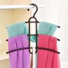 Wbbooming Plastic Fishbone 3 Layer Multifunctional Clothes Hanger Wardrobe Clothes Hanger Anti-Skid Plastic Clothes Rack