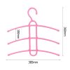 Wbbooming Plastic Fishbone 3 Layer Multifunctional Clothes Hanger Wardrobe Clothes Hanger Anti-Skid Plastic Clothes Rack