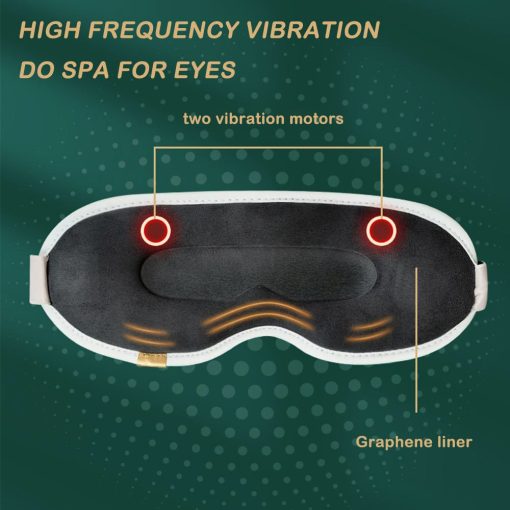 Wireless Heated Eye Rechargeable Smart Eye Massager Relax Strain Dry Dark Circles Improve Sleep 3D Contoured Eye Sleep