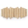 Wood 5 Hooks Wall Hanger Foldable Coat Racks Decoration Wall-Mounted Multi Rack Modern Round Wooden Decor Peg Wall Children Rack