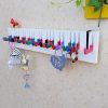 Wood Piano Keys Wall Mounted Coat Hook Hanger Wall Decoration Hat Storage Rack Wood Shelf Hanger Creative For Living,Dining Room