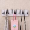 Wood Piano Keys Wall Mounted Coat Hook Hanger Wall Decoration Hat Storage Rack Wood Shelf Hanger Creative For Living,Dining Room