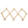 Wooden Expanding Clothes Hanger Expandable Coat Rack Holder Shelf Hat Closet Wall Door Hook Home Decor