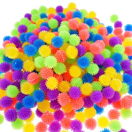 10/5Pcs Pet Products Cute And Funny Cat Toy Bouncy Ball Toy Ball Creative Colorful Interactive Cat Soft Tip Chew Toy